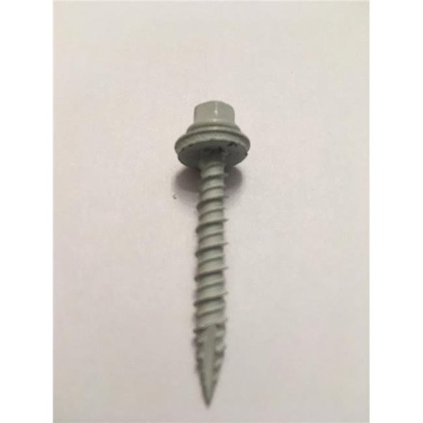 Hillman Hillman Fasteners 250502 LB 10 x 1.5 in. Metal to Wood Self-Drilling Roofing Screws; White 250502